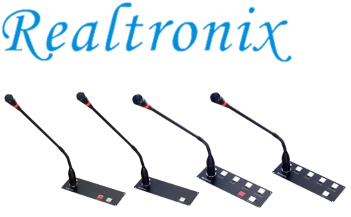 Realtronix представил новые врезные микрофонные пульты